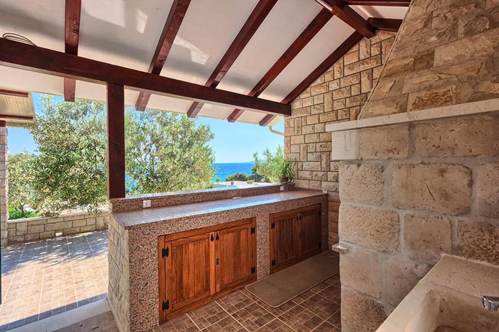 Traditional Dalmatian Stone House By The Sea Okrug Gornji Ngoại thất bức ảnh